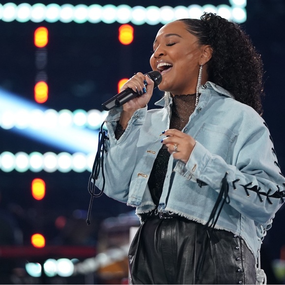 Rehab Denim Crop Jacket with Strings | Women’s Medium - Picture 10 of 12